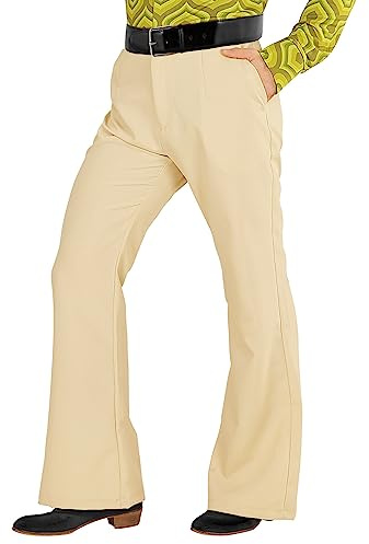 Widmann - Pantalon pour homme des années 70, carnaval, fête à thème | Pantalon évasé style disco, look rétro, pour le carnaval, les festivals de musique populaire et les soirées à thème