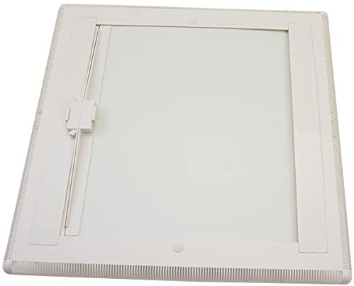 pro-Styling Innenrahmen für MPK VisionVent M Dachhaube 40 x 40 cm, Weiß, Kunststoff, für Wohnwagen, Wohnmobil, Caravan mit Doppelrollo (Verdunkelung und Moskitonetz)
