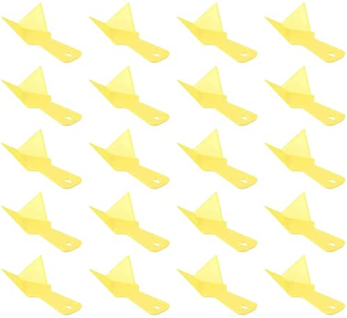 KLYMY Trowels Series Mini Inside Angle Rounded End Plasterers Plastering 91 Degree Cork Handle 20pcs Drywall Corner Tool External Outside Corner Trowel Inside Sheetrock Trowel Thickened Scraper