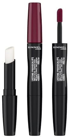 Rimmel London Rossetto Liquido Provocalips, Formula Lunga Tenuta 2 Step, per labbra dal colore pieno e dal finish vinilico, Tonalità 570 No Wine-ing, 6 ml