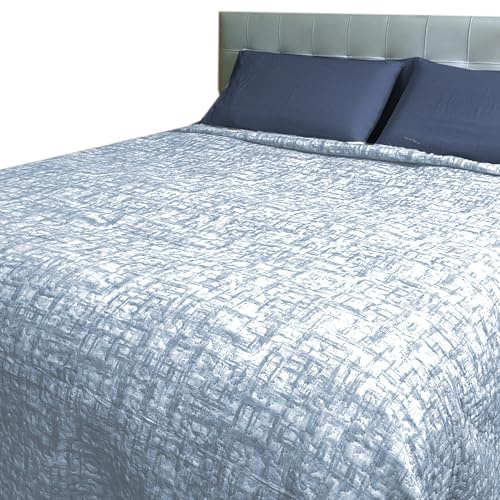 Home Tresor Trapuntino Copriletto, Quilt Letto Primaverile-Estivo, Trapunta Anallergica Autunnale Mezza Stagione 100 gr/mq Antiacaro e Traspirante (Dis. 9, Una piazza e mezza)