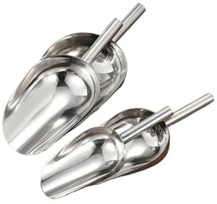 1 raspador de Hielo de Acero Inoxidable for Dulces, Pala medidora for Alimentos de Buffet, Herramienta de Cocina for Hielo, Dulces, café, azúcar y Polvo.(S)