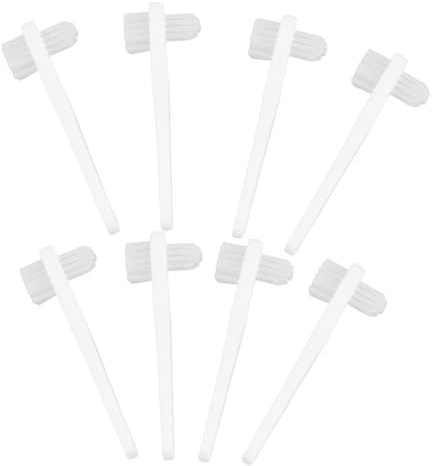 TOPPERFUN 8 pièces Brosse à Dents pour Dentiers de Pratique pour Nettoyage de Prothèses Dentaires Brosse Compacte et pour Usage