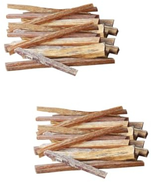 UKCOCO 2 Piezas de Madera Natural para Camping Varillas de Encendido Rápido para Fogatas Barbacoas y Estufas Caja