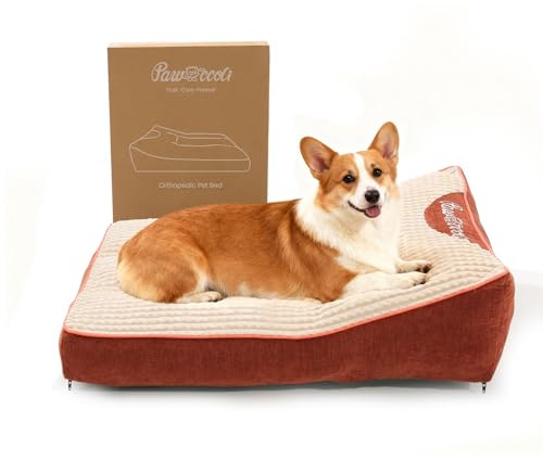 Pawccoli Orthopedic Dog Bed,Cat Beds for Indoor Cats - Comfy Flat Puppy Beds with Removable Washable Cover, Small Dog Bed, Pet Mat Suitable for Pet Up to 30 lbs(30''×20''×5'')