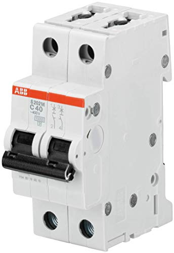 ABB S200M MCB Leitungsschutzschalter Typ C, 2-polig 40A 440V, Abschaltvermögen 10 kA System Pro M Compact