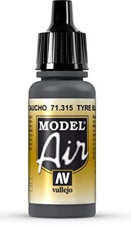 AV Vallejo Model Air 17ml -Tyre Black