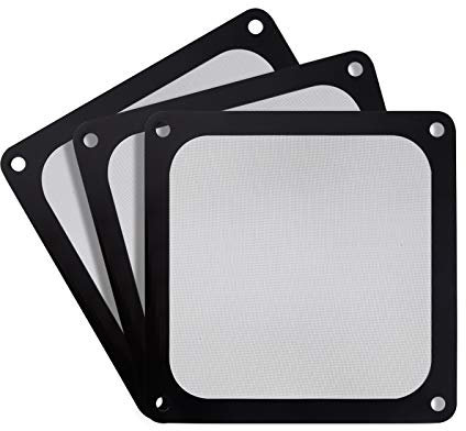 SilverStone Technology SST-FF143B-3Pk 140 mm ultrafeiner Lüfterfilter mit Magnetkühlung, kompatibel mit den meisten 140 mm Lüftern oder Lüftungsschlitzen