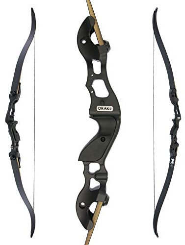 Drake Take Down Recurvebogen Black Raven 2.0 58 Zoll 30 – 60 lbs Rechtshand (60 lbs)