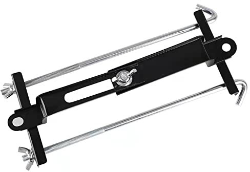iHMeiju Adjustable Battery Hold Down, Universal Adjustable Battery Crossbar with J Bolt for fit for SUV Car, Good Contact, Corrosion Resistance. (11inches/ 27cm Bolts)