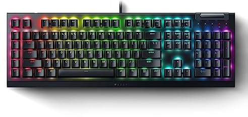 Razer BlackWidow V4 X - Mechanical Gaming Keyboard: Green Switches Tactile & Clicky, 6 Dedicated Macro Keys, Chroma RGB, Doubleshot ABS Keycaps, Media Controls, Sound Dampening & Stabilizers (Renewed)