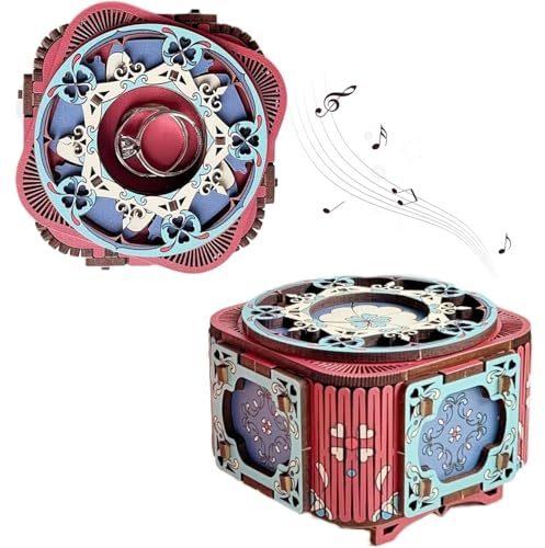 Puzzle de Music Box,Rompecabezas 3Dde Music Box,Rompecabezas 3D con música,Maquetas para Construir Adultos,3D Rompecabeza para Adultos,Regalo para Adolescentes y Adult (E)