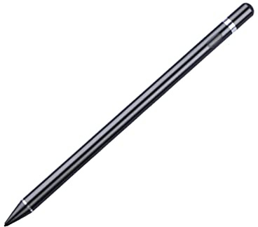 KIMISS Hög Noggrannhets -surfplatta Stylus -penna BLE Universal Touch Screen Pen för IOS/surfplattor och Telefoner, Aluminiumlegeringsdesign med USB laddning (Svart)