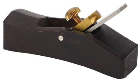 SUNGOOYUE Mini Manual Instrument Wooden Plane with Safe Design, Lasting Cutter, Shiny Finish for Smooth Plane, Compact Handburn for Carpenters