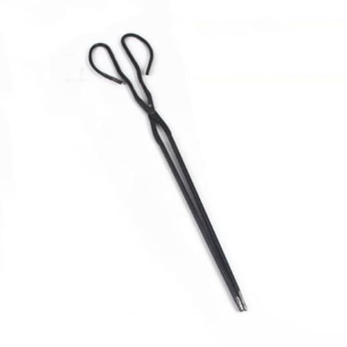 Iron Charcoal Tongs, Briquette Tongs for Outdoor Barbecue, Picnic, Fireside & Fireplace Use(B 67cm/26.3)