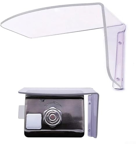 Cubierta de lluvia acrílica para exteriores para cerraduras electrónicas de puertas y controladores de acceso, cubierta protectora impermeable, 155 x 110 x 100 (izquierda)