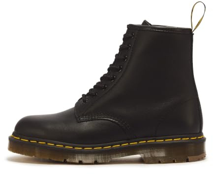 Dr. Martens 1460 Originals 8-Eye, Unisex, Black, Soft Toe, Slip Resistant, 6 Inch Boot (5.0 MW)