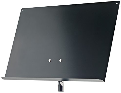 K&M 18805 Support de partitions et de concepts Noir en acier - complément élégant pour support universel - plaque amovible