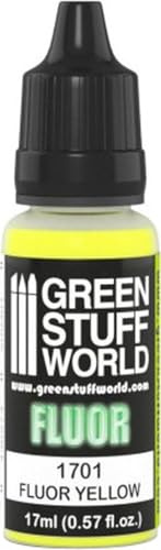 Green Stuff World Yellow Fluor Model Paint 17ml 1701