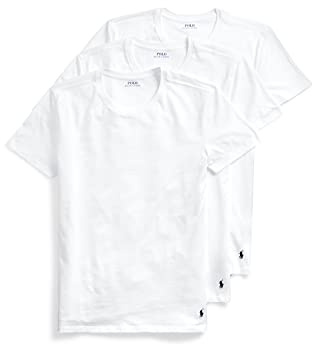Polo Ralph Lauren Men's Classic Fit Cotton Crew Tee Big & Tall, White/Cruise Navy, 3X