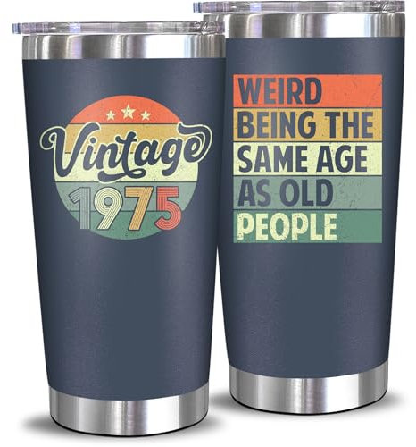 NewEleven 50th Birthday Gifts For Men Women - 50th Birthday Decorations For Him Her - Present For Men Women Turning 50 Year Old Gifts For Mom, Dad, Wife, Husband - 20 Oz Tumbler