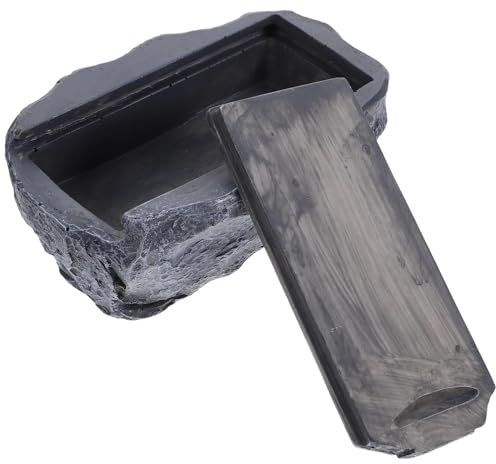 ZHOUXYFDC Pietra nascondiglio Chiave Rock Key Hider Garden Key Box Finto Portachiavi Nascondi Una Chiave in Vista, Un Vero e Proprio Giardino Esterno Sicuro in Pietra rocciosa o