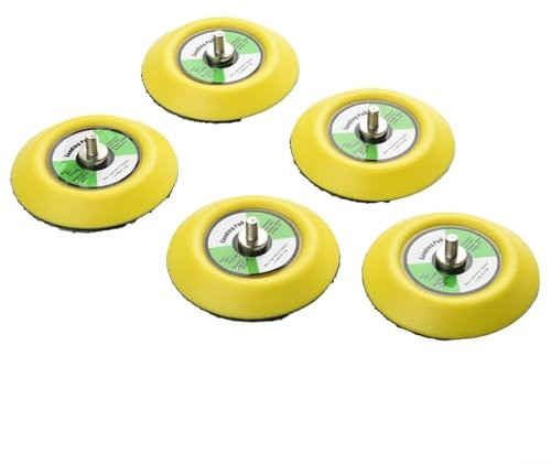 M6 Threaded Backing Pad Set of Five, Each Measuring 3 Inches Essential Tool Accessory for Sanders