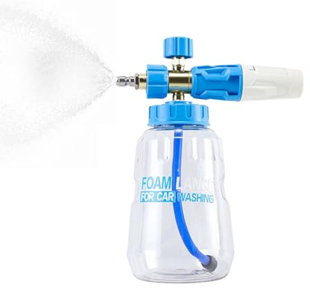 Pulvérisateur de mousse pour lavage de voiture, pompe à main, 1 l, vaporisateur de mousse haute pression pour arrosage du jardin, bain d'animaux domestiques et lavage de voiture