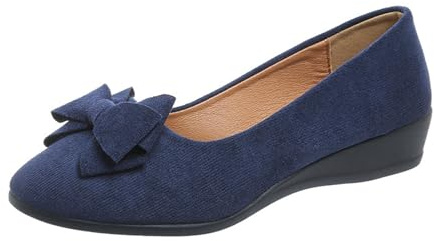 Ballerina dam elegant, dam kilklack, pumps ortopediska dansskor, slip-on, enstaka skor utan snörning, båtskor, halkfria slip-skor, lätta sommarskor, vintage, kostymskor