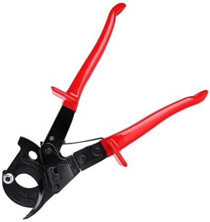 Ojtrtdr Wire Cutters, Ratchet Cable Wire Cutter, Heavy Duty Aluminum Copper Ratchet Cable Cutter for Cutting Electrical Wire Up to 240mm² Cutter Pliers for Electricians, Electrical Work and Home DIY