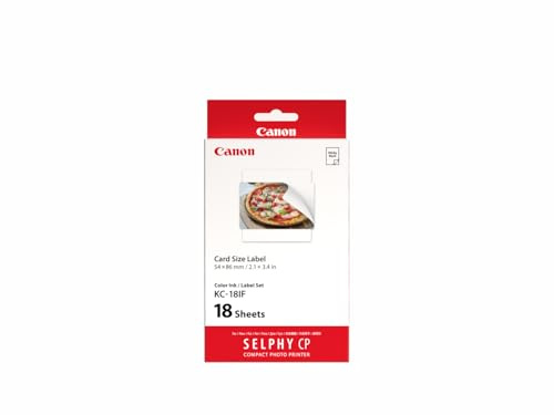 Canon KC-18IF klistermärkespapper (i kreditkortsstorlek inkl. färgpatron)