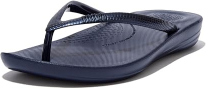 Fitflop Women's iQushion Ergonomic Flip Flops - Lightweight & Comfortable with Natural Arch Support - Midnight Navy - 6.5 UK