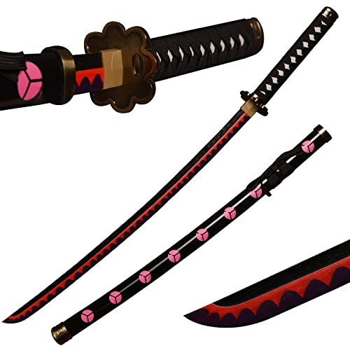 Sword Warrior Roronoa Zoro Spada 100cm Spada di Legno, Katana in Legno Anime Giapponese, Cosplay Sword-shisui