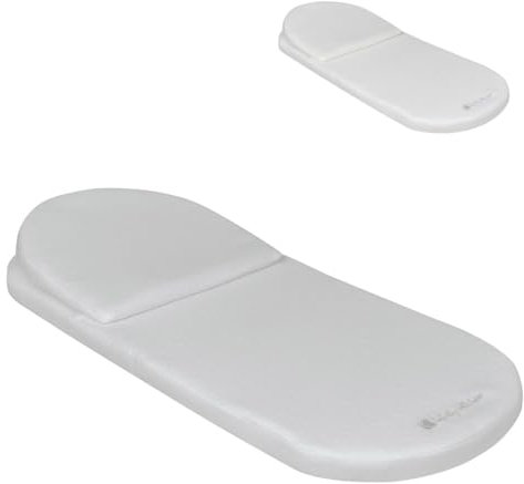 Kikkaboo Kinderwagen-, Babywannen-Einlage Matratze mit Keilkissen 80 x 35 x 4 cm, Farbe:hellgrau