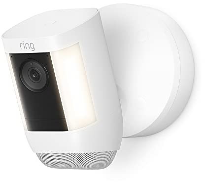 Ring Spotlight Kamera Pro Kabel (Spotlight Cam Pro Wired)| Außenkamera, 2K-Video, Ring Vision, 3D-Bewegungserfassung, LED-Spotlights | 30-tägige kostenlose Testphase für Ring Home |2 Kameras