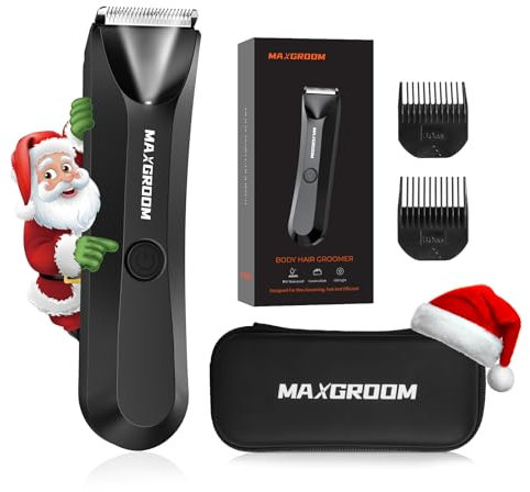 MAXGROOM Intimrasierer Mann, Rasierer Herren Intimbereich Elektrisch Körperrasierer,Körperhaartrimmer, Haartrimmer Intimbereich für Brust Beine Achselhöhlen Leiste Hoden Balls