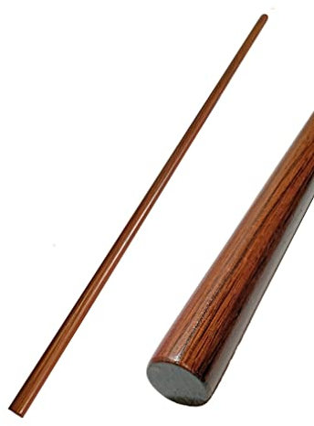 TEKKA BUDO Jo Stab aus Roteiche 127 cm - Trainingsstock Holz - Aikido, Iaido, Kempo, Kobudo, Kampfkunst