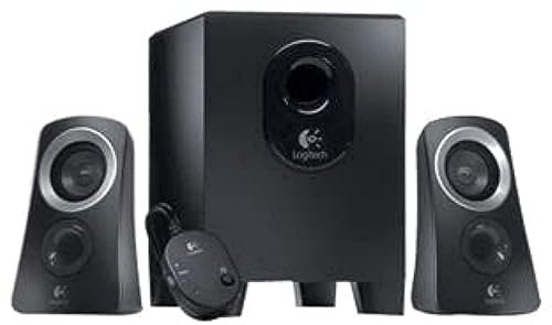 Logitech Z313 2.1 Multimedia-Lautsprechersystem mit Subwoofer, Full-Range-Audio, 50 Watt - Schwarz (Reacondicionado)