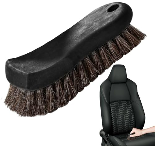 Cepillo De Piel De Crin De Caballo - Cerdas Largas Para Una Limpieza Y | Asientos Aplicadores De Alta Gama, Muebles, Botas, Interiores, Telas Para muebles, Detalles De Automóviles, Artículos