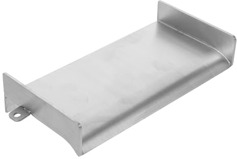 MERRYHAPY Canale di Scarico a Cascata per Fontana in Acciaio Inox 20x10x2,5 Cm, Uscita per Fontana da Giardino Esterno, Scarico Fai-da-Te per Cascate e Giochi D’Acqua da Patio