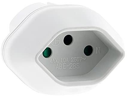 Zenitech - Adattatore Presa Viaggio Svizzera a Francia/UE - Presa Maschio Francia/UE a Presa Femmina Svizzera - 230V 16A 2300W - Design Elegante - Bianco - 0,030m