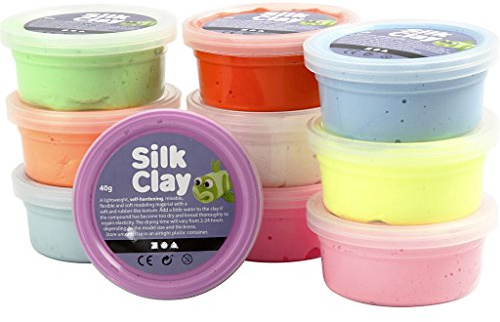 Silk Clay®, Sortiment, sortierte Farben, Basic 2, 10x40g