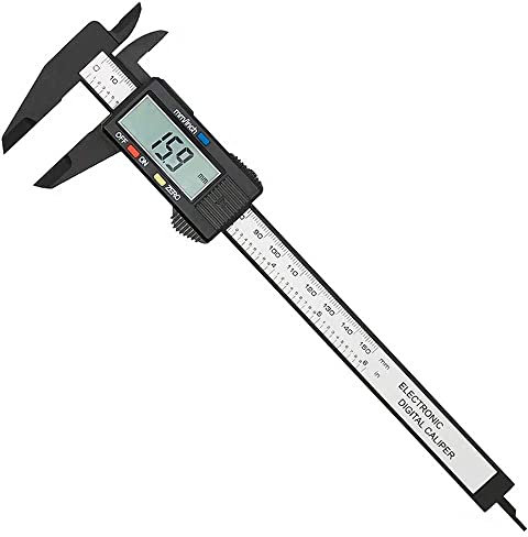 OcioDual Calibre Digital 150mm Medida de Exterior Diámetro Interior Calibrador Electrónico Pie Rey Precisión con Pantalla Negro