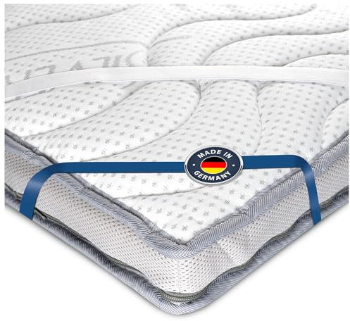 BMM Topper 160x200 cm Komfort Härtegrad H2 weich/PurLatex-Topper/Öko-Tex Zertifiziert/orthopädische Matratzenauflage/Höhe 8 cm/Topper produziert in Deutschland