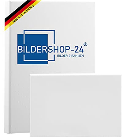 Bildershop-24 Bespannter Keilrahmen Galerie Leinwand (unbedruckt), 100x100cm, 380g/m² (100% PES), 39 mm (Premium)