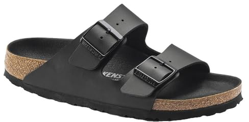 BIRKENSTOCK Unisex Slides, Black, 39 EU, Schwarz