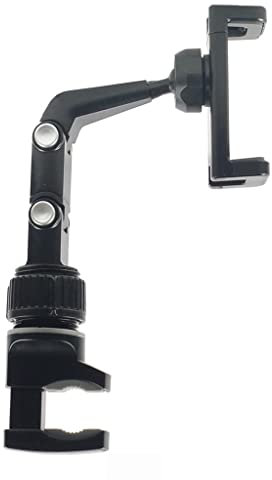 F Fityle Support de téléphone pour Guitare Support de Microphone Support de Diffusion Clip Support de Support de Musique pour Musiciens de Guitares, Gris-Noir