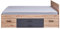 Inter Link - Funktionsbett - Stauraumbett - Bett mit Schubladen und Nachttische - Farbe Eiche Artisan - Grau -Für Erwachsene, Kinder, Jugendliche - Doppelbett- Liora Bett 140 x 200 cm