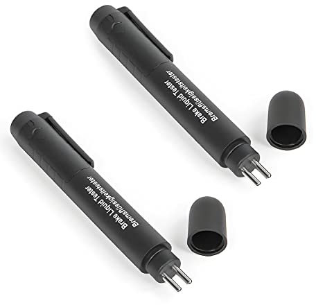 CGEAMDY DOT 3/4/5.1 Bremsflüssigkeitstester, Bremsflüssigkeitsprüfer mit 5 LED Anzeige für Auto Fahrzeug, Prüfgerät für Bremsflüssigkeiten, Brake Fluid Tester, tragbarem Bremsflüssigkeit Tester Tool