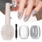 SUPWEE Cat Eye UV Gel Nagellack - Silber Mondlicht Cat Eye Nagellack mit Magnet 15ml 9D holografischer Katzenaugen Gel Nail Polish Soak Off Glitzer Art Manicure Salon Home